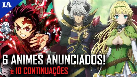 Novos Animes E Continua Es Anunciadas Youtube