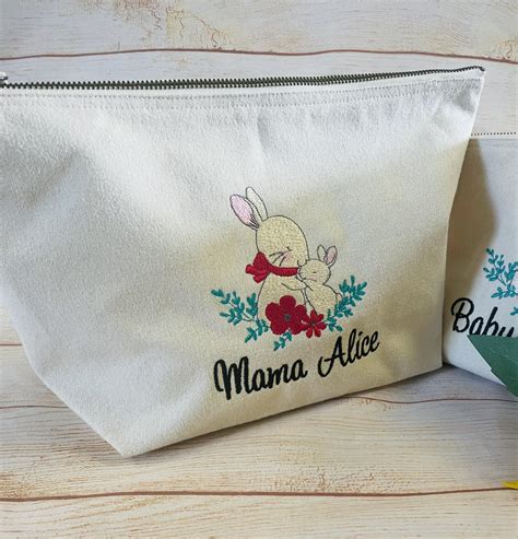 Coppia Pochette Personalizzate Mamma E Figlia Figlio Set Borse Ospedale