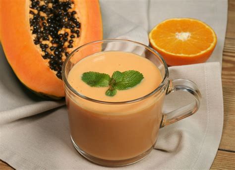 Batido De Papaya Y Naranja Robot De Cocina Mycook Receta Batido