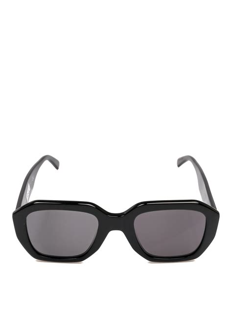 Céline Black Acetate Sunglasses In Black Lyst