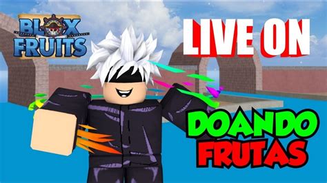 BLOX FRUITS AO VIVO SORTEIO DA DOUG AJUDANDO A DERPERTA DOUGH