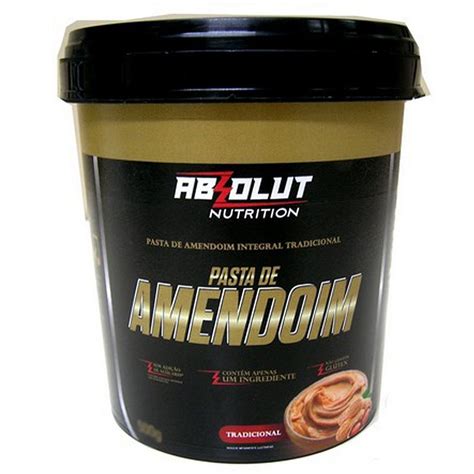 Pasta Amendoim Integral Absolut Nutrition Kg Sabor Tradicional C B