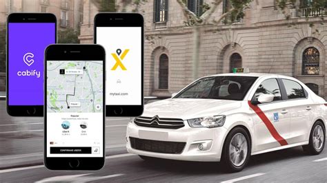 El mismo trayecto en taxi Uber Cabify y Mytaxi quién llega antes