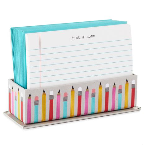 School Fun Flat Note Cards in Caddy, Box of 40 - Note Cards ...