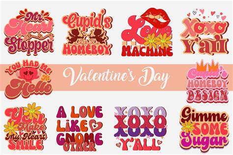 Retro Valentines Day Svg Bundle Bundle · Creative Fabrica