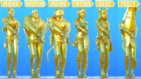 Fortnite Golden Skins