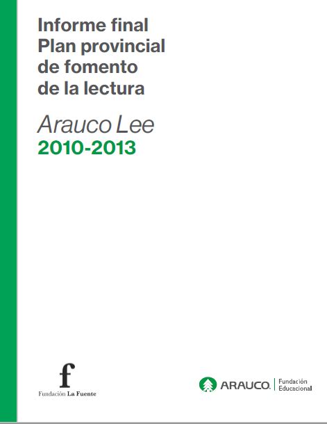 Informe Final Plan Provincial De Fomento De La Lectura Arauco Lee