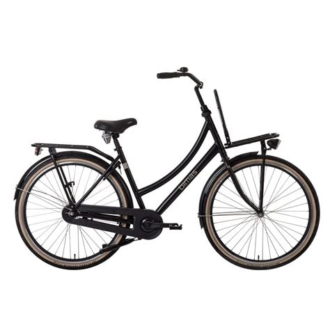 Vogue Elite Dames Transportfiets Mat Zwart 28 Inch 3 Versnellingen