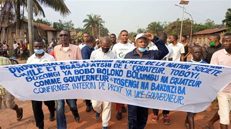 Mbandaka Les Forces Vives Dans La Rue Pour Dire Non Au Retour Du