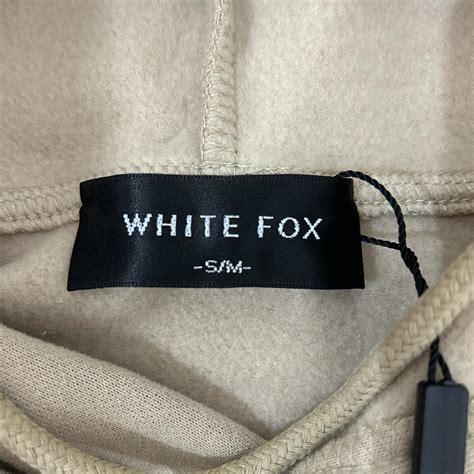 White Fox Beige Hoodie Never Worn Tags Still On Depop