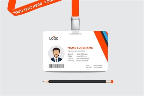 Premium Vector Id Card Design Template