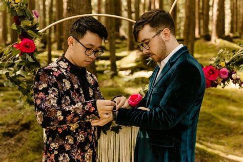 Exchanging Watches Instead Of Rings Elopement Idea Lgbtq Couple