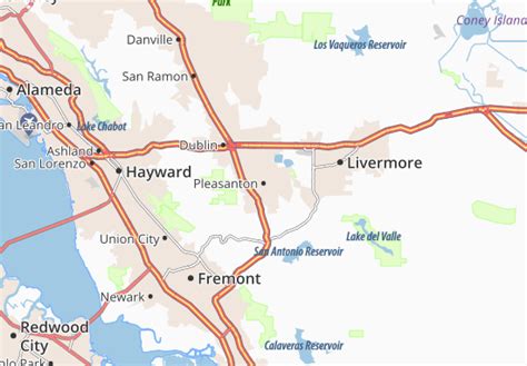 Michelin Pleasanton Map Viamichelin