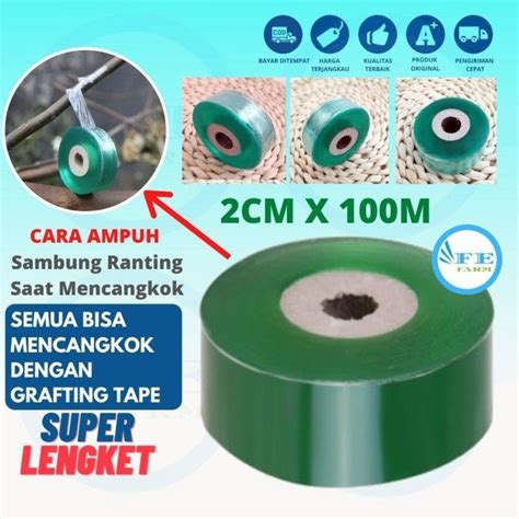 Plastik Okulasi Grafting Tape Cm X Meter Perekat Hijau Mm Cm