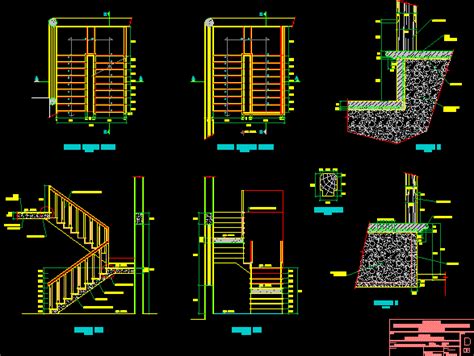 Bloques Cad De Escaleras ¡descarga Gratis