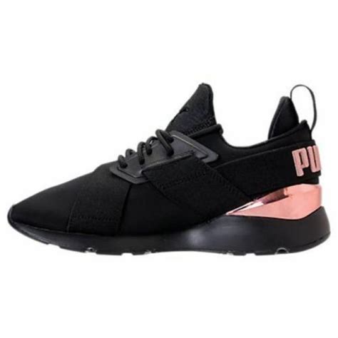 Authentic Puma Muse Metallic Puma Black Rose Gold Gym 36704701 001 Women Size Kixify Marketplace