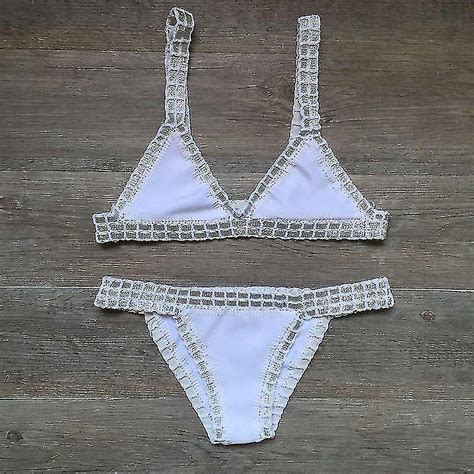 Gehaakte Badpak Bikini S Vrouwen S Zwempak Sexy Verband Braziliaanse