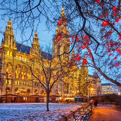 Vienna City Hall At Dusk