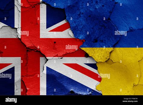 Ukrainian Flag And Uk Flag Hi Res Stock Photography And Images Alamy