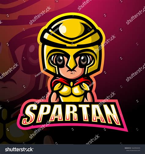 Spartan Warrior Mascot Esport Logo Design