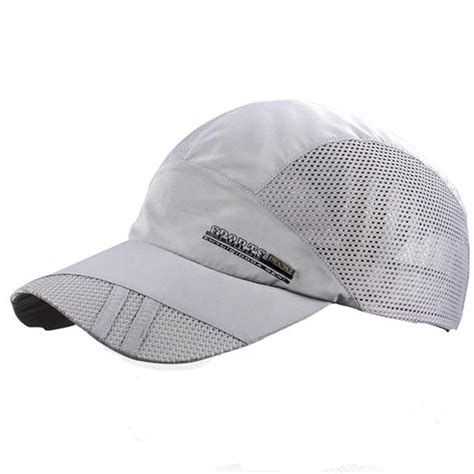 Men Women Summer Outdoor Adjustable Sport Baseball Mesh Hat Running