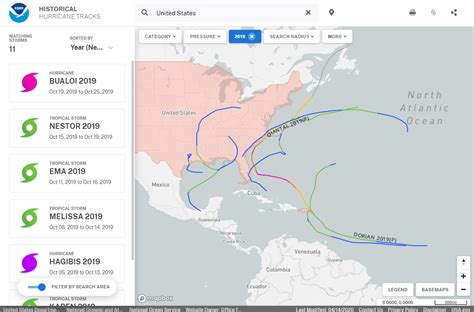 Historical Hurricane Tracks