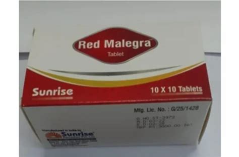 Red Malegra Tablet 100mg At Rs 250 Stripe Erectile Dysfunction