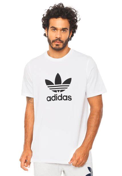 Polera Trefoil T Shirt Blanca Adidas Originals Calce Regular Compra