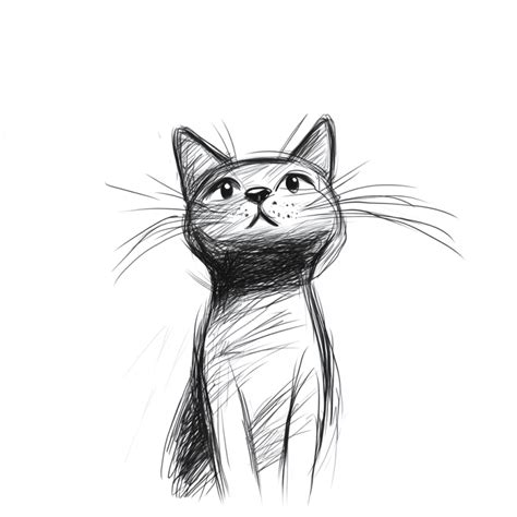 Desenho De Gato De Perfil Para Desenhar E Imprimir