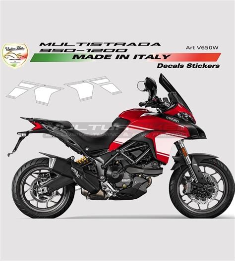 Kit Autocollants Design Tricolore Pour R Servoir Ducati Multistrada