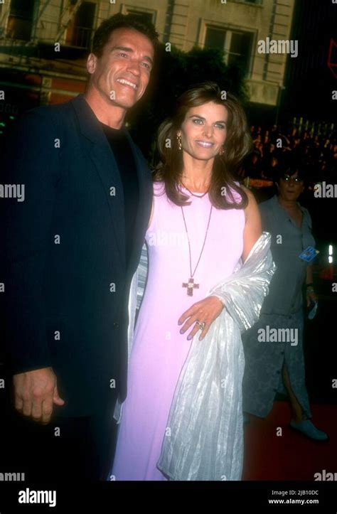 Hollywood California Usa 11th June 1996 Actor Arnold Schwarzengger And Maria Shriver Attend