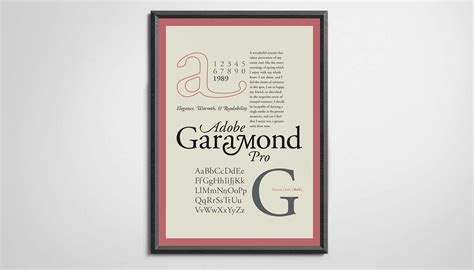 Garamond Poster on Behance