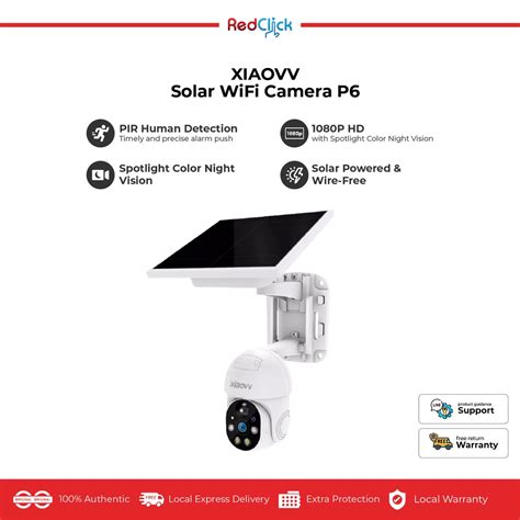 Xiaovv Wifi Smart Cctv Ip Camera P Wifi G Solar Powered Outdoor Ptz