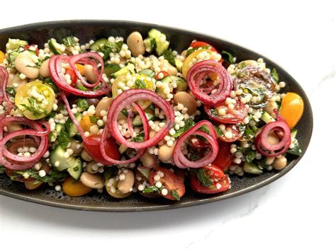 Pearl Couscous Cherry Tomato Persian Feta Pine Nut Salad