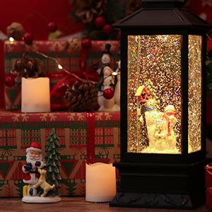 Amazon Wondise Lighted Musical Snow Globe Lantern With Hour