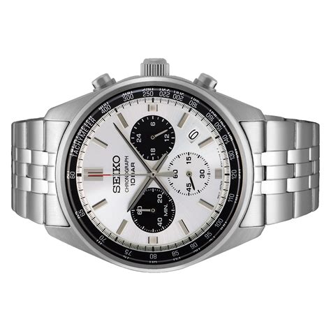 Seiko Ssb425p1 White Quartz Analog Multicolor Dial Sports Chronograph Ebay