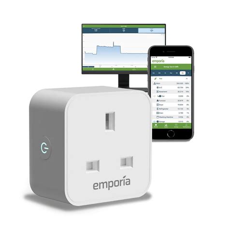Emporia Smart Plug Uk Socket With Energy Monitoring 16a Max 10a