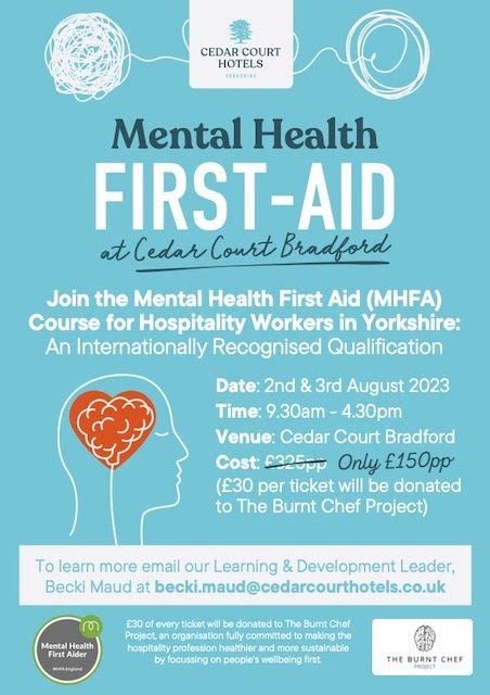 Mental Health First Aid MHFA Course For Hospitality Workers