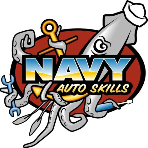 Navy Auto Skills Logo Pro Sport Stickers