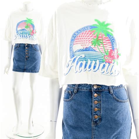 Hawaiian Crop Top Etsy