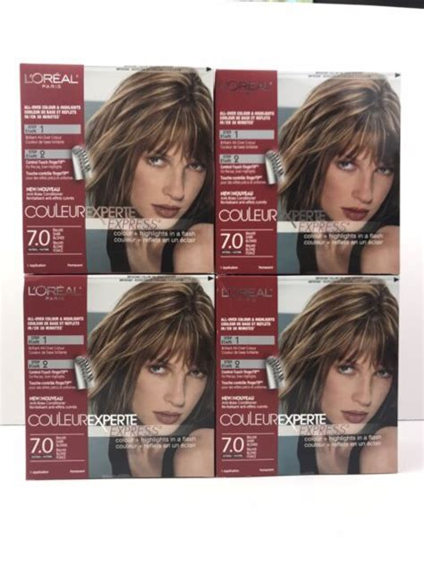 4x Loreal Couleur Experte Express Hair Color 7 0 Biscotti Dark Blonde