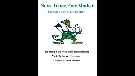 Notre Dame Our Mother Accompaniment Youtube