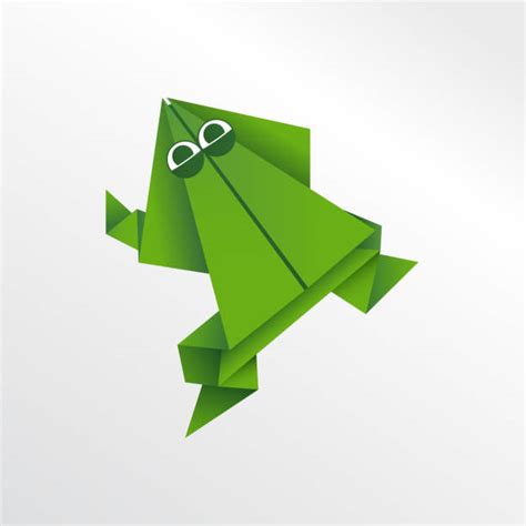 Rana De Origami - Banco de fotos e imágenes de stock - iStock