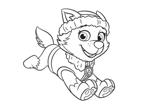 Everest Paw Patrol Coloring Page