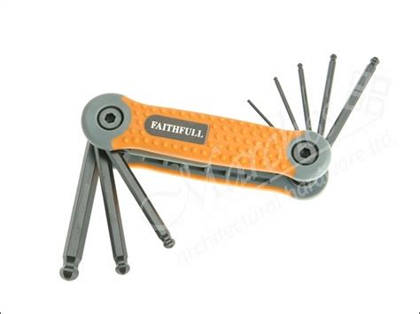 Folding Hexagon Key Set 8 Ball End Metric Hexagon Key Sets Metric