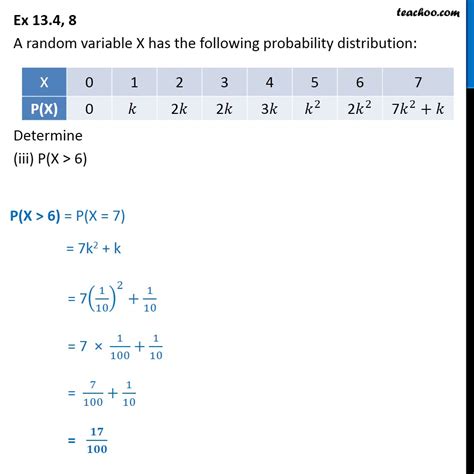 Question A Random Variable X Has Probability Distribution