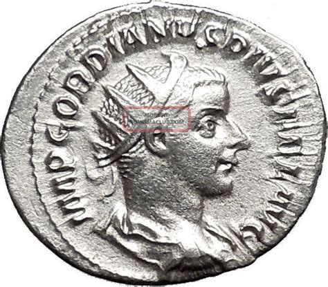 Gordian Iii Rare Silver Ancient Roman Coin Sol Invictus Unconquered