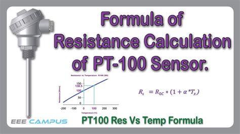 PT100 Temperature Sensor Explained Formula PT100 RDT