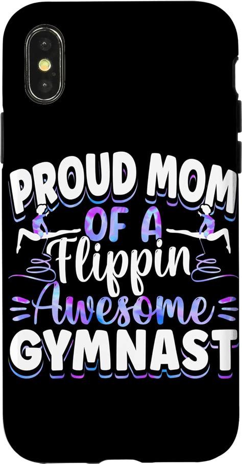 Amazon IPhone X XS Gymnastics Watercolor Proud Mom Of A Flippin