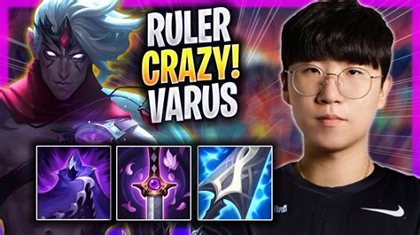 Ruler Crazy Game With Varus Jdg Ruler Plays Varus Adc Vs Aphelios